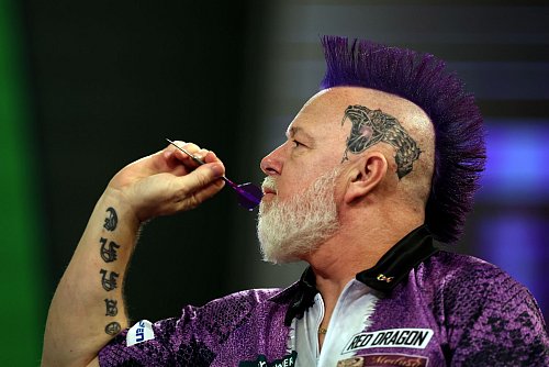 Will im Ally Pally überraschen: Ex-Weltmeister Wright. - © Steven Paston/PA Wire/dpa