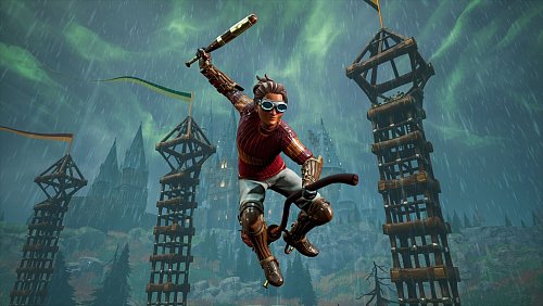 Wer reitet da durch Regen und Sturm in «Harry Potter: Quidditch Champions»? - © Warner Bros./dpa-tmn