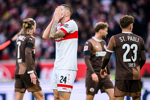Viel lief für den VfB im letzten Heimspiel nicht zusammen. - © Tom Weller/dpa