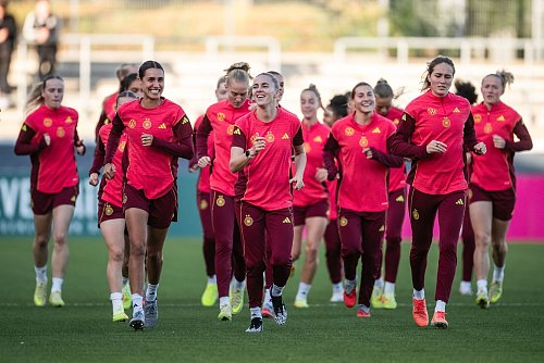 Deutsches Fußball-Nationalteam beim Training in Düsseldorf. - © Marius Becker/dpa