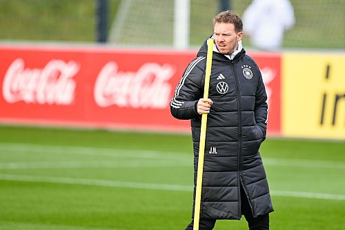 In den Planungen von Julian Nagelsmann spielt Musiala eine zentrale Rolle. - © Uwe Anspach/dpa