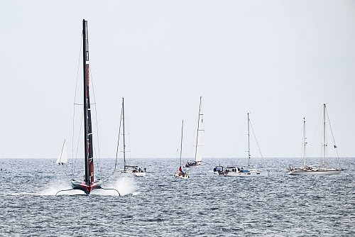 Neuseeland will zum dritten Mal nacheinander den America\\\'s Cup gewinnen. - © Jean-Christophe Bott/KEYSTONE/dpa