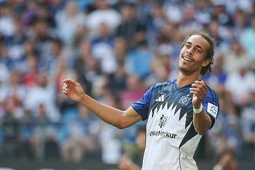 Soll neuer HSV-Anführer sein: Yussuf Poulsen (Archivbild) - © Christian Charisius/dpa