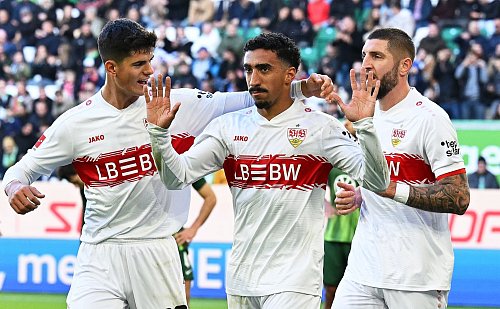 Der Ex-Wolfsburger Tiago Tomas verzichtete auf exzessiven Jubel nach seinem Tor gegen den VfL - © Swen Pförtner/dpa