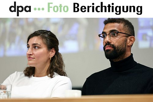 Sollten aus dem Saal gebracht werden: Rebecca Langrehr und Patrick Dogue. - © Hannes P. Albert/dpa