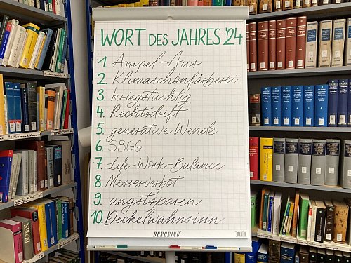 Der Bruch der Ampel-Koalition hat es als «Ampel-Aus» auf Platz eins der zehn «Wörter des Jahres» 2024 der Gesellschaft für deutsche Sprache geschafft. - © Jens Albes/dpa
