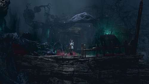 In «Baldur\\\'s Gate 3» müssen die Spielerinnen und Spieler nicht nur mit Parasiten im Kopf klarkommen, es liegt auch Bedrohliches über dem Land. - © Larian Studios/dpa-tmn