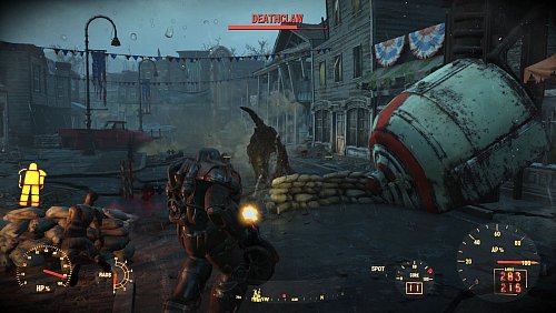 Mit Banden, Mutanten und Menschenfressern schlägt man sich in «Fallout4» herum. - © Bethesda/dpa-tmn