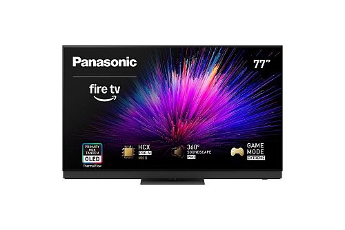 Der Panasonic OLED-TV Z95B läuft mit Amazon Fire OS, ermöglicht Live-TV-Aufzeichnungen und kommt in 55, 65 und 77 Zoll ab Frühsommer 2025 auf den Markt. - © Panasonic/dpa-tmn