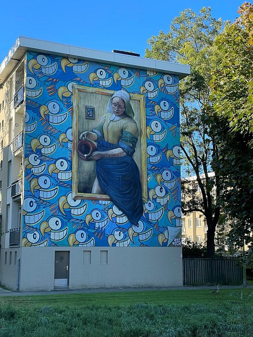 Kunst im öffentlichen Raum: Wandgemälde in Nieuw-West. - © Christoph Driessen/dpa-tmn