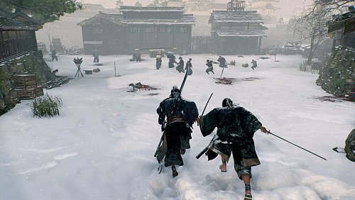 In Schnee und Kälte nicht gerade angenehm: Mit dem Schwert geht es bei «Rise of the Ronin» in den Kampf. - © Sony Interactive Entertainment/dpa-tmn