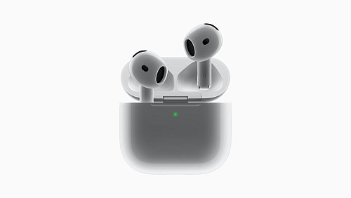 Die AirPods 4 haben eine leicht veränderte Form, die sich besser an die verschiedenen Ohrmuscheln anpassen soll. - © Apple/dpa-tmn