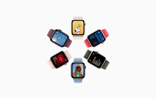 Bunte Mischung: die neue Apple Watch SE. - © Apple/dpa-tmn