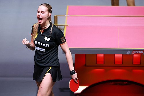 Kämpferisch trotz WM-Aus: Deutschlands Tischtennis-Hoffnung Annett Kaufmann. - © Liu Xu/XinHua/dpa