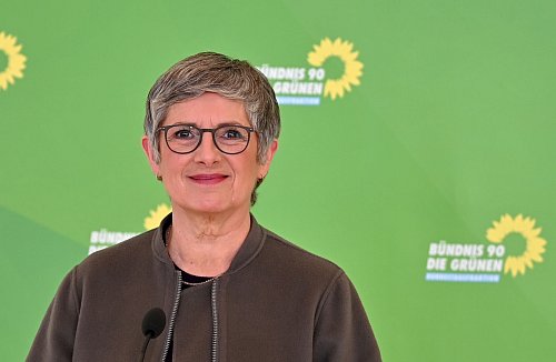 Britta Haßelmann leitet gemeinsam mit Katharina Dröge die Bundestagsfraktion von Bündnis 90/Die Grünen. (Archivbild) - © Rabea Gruber/dpa