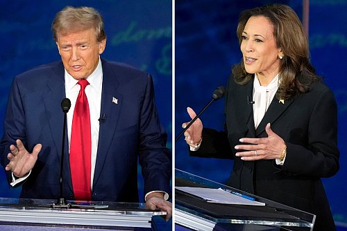 Einen Termin für ein zweites TV-Duell gibt es bisher nicht. (Archivbild) - © Alex Brandon/AP/dpa