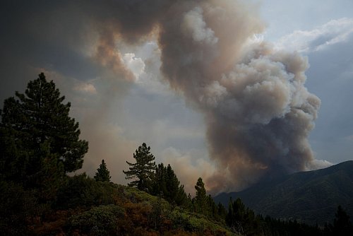 Tausende Menschen wurden aufgefordert, sich in Sicherheit zu bringen. - © Eric Thayer/AP/dpa