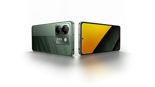 Nicht unüblich in der Preisklasse: Rückseite und Rahmen des Xiaomi Poco M7 sind aus Kunststoff. Das Display schützt Gorilla-Glas 5. - © Xiaomi/dpa-tmn