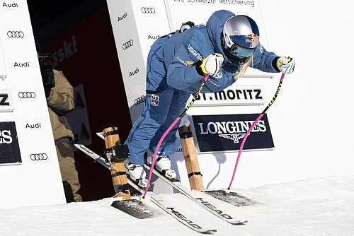 Ist zurück im Alpin-Weltcup: Lindsey Vonn. - © Jean-Christophe Bott/KEYSTONE/dpa