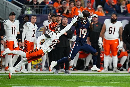 Die Bengals streckten sich gegen die Broncos vergeblich. - © Jack Dempsey/AP/dpa