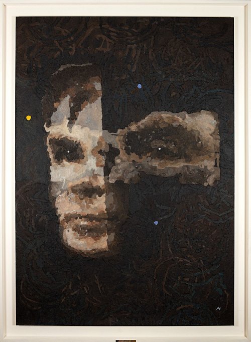 Das Bild heißt «AI God. Portrait of Alan Turing». (Archivbild) - © Ai-Da Robot Studio/PA Media/dpa