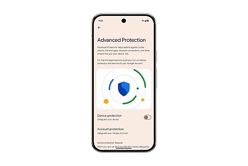 Sechs auf einen Streich: Über das sogenannte erweiterte Sicherheitsprogramm, das mit Android 16 eingeführt worden ist, lassen sich gleich mehrere Sicherheitseinstellungen mit einem Schalter aktivieren. - © Google LLC/dpa-tmn