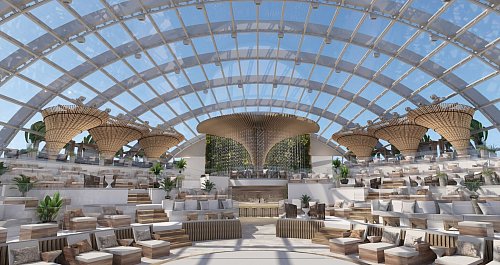 Die Glaskuppel «The Dome» ist das herausragende Erkennungsmerkmal der «Star Princess». - © Princess Cruises/dpa-tmn
