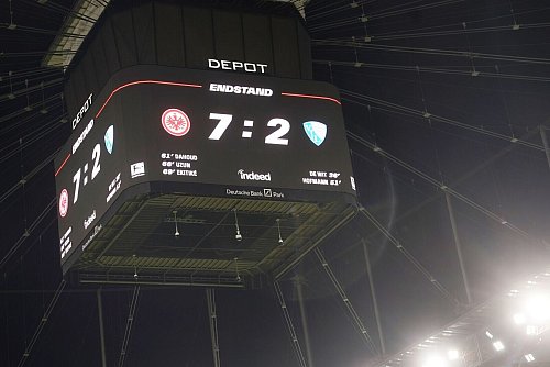 Der VfL Bochum erlebte in Frankfurt ein Debakel. - © Thomas Frey/dpa