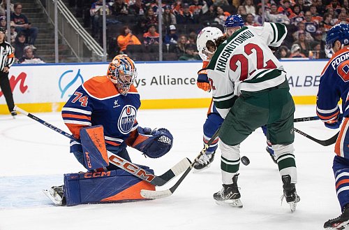 Am Ende unterlagen die Oilers den Wild mit 3:5. - © Jason Franson/The Canadian Press via AP/dpa
