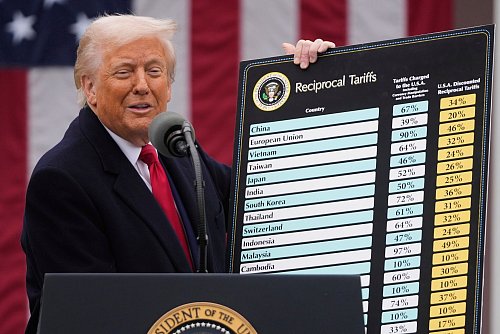 Welche Länder zahlen welche Importzölle? US-Präsident Donald Trump hat klare Vorstellungen darüber. - © Mark Schiefelbein/AP/dpa-tmn