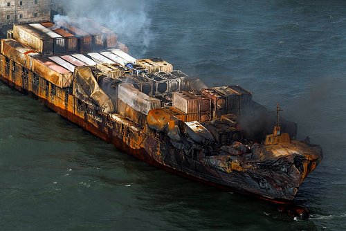 Die «Solong» treibt in der Nordsee. - © Dan Kitwood/getty pool/AP/dpa