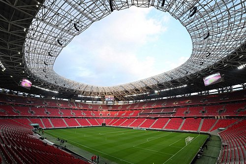Finalstadion in Budapest: die Puskas-Arena. (Archivbild) - © Christian Charisius/dpa