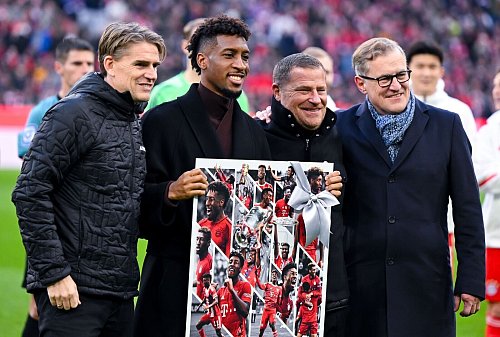 Kingsley Coman wurde am Wochenende offiziell verabschiedet. - © Sven Hoppe/dpa