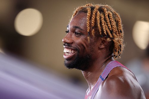 Noah Lyles will ein WM-Kunststück wie Bolt schaffen. - © Oliver Weiken/dpa