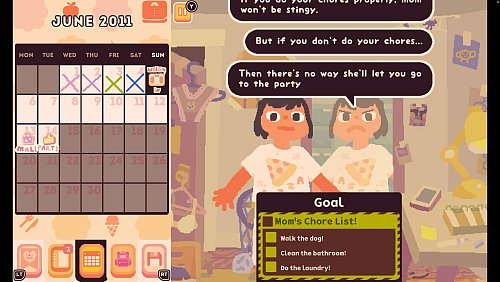 Zwiegespräch mit Spiegelbild: Jenny will eigentlich zu einer Party, hat aber noch viele Aufgaben zu erledigen. - © Hexecutable/dpa-tmn