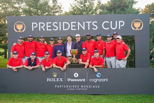 Das US-Team hat zum 13. Mal den Presidents Cup gewonnen. - © Debby Wong/ZUMA Press Wire/dpa