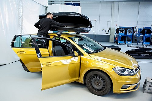 Beim ADAC-Test von 13 Modellen gab es achtmal die Note «gut». Testsieger ist die «Audi Ski- und Gepäckbox» (1,9). - © Ralph Wagner/ADAC/dpa-tmn