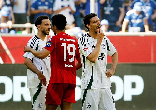 Schalke 04 ist trotz der Niederlage so gut wie gerettet. - © Roland Weihrauch/dpa