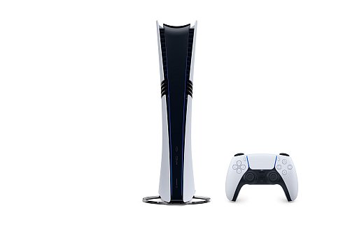 Steht senkrecht: Der dafür nötige Standfuß gehört aber nicht zum Lieferumfang der PS Pro, sondern muss für 30 Euro gekauft werden. - © Sony Interactive Entertainment/dpa-tmn