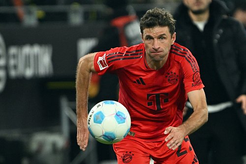 Das logische Kane-Double: Routinier Thomas Müller. - © Federico Gambarini/dpa
