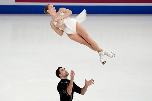 Nikita Wolodin und Minerva Hase waren bei der EM in Tallinn nicht zu schlagen. - © Sergei Grits/AP/dpa