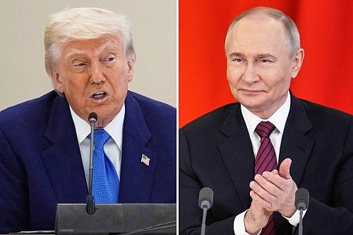 US-Präsident Donald Trump fordert von Kremlchef Wladimir Putin ein Ende der Kampfhandlungen. (Archivbild) - © Uncredited/AP/dpa