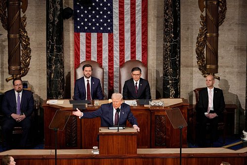 Die Rede vor dem Kongress ist Tradition. - © Ben Curtis/AP/dpa