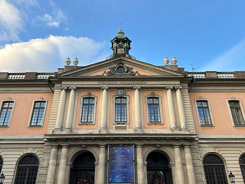 Hier wird der Literaturnobelpreisträger verkündet. - © Steffen Trumpf/dpa