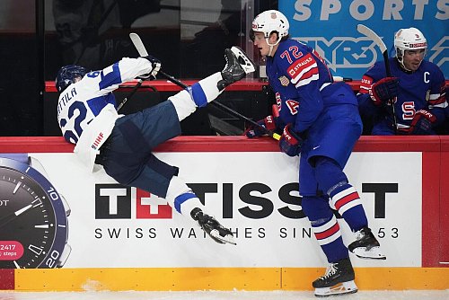 Finnland scheiterte im WM-Viertelfinale an den USA. - © Petr David Josek/AP/dpa
