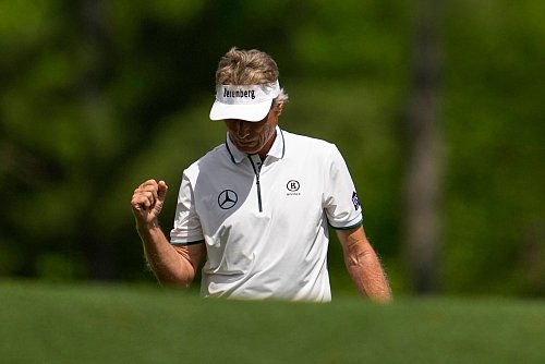 Golf-Routinier Bernhard Langer spielt sein letztes Masters-Turnier. - © Ashley Landis/AP/dpa