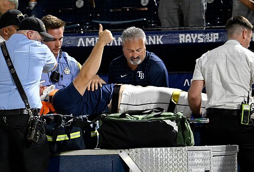 Der Baseballprofi war zu keinem Zeitpunkt bewusstlos. - © Jason Behnken/FR171457 AP/AP/dpa