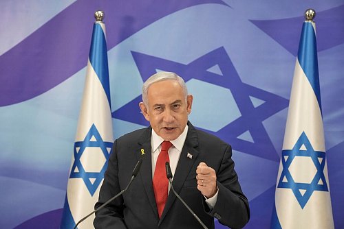 Israels Regierungschef Netanjahu besteht auf eine Zerschlagung der Hamas. (Archivbild) - © Maya Alleruzzo/AP/dpa