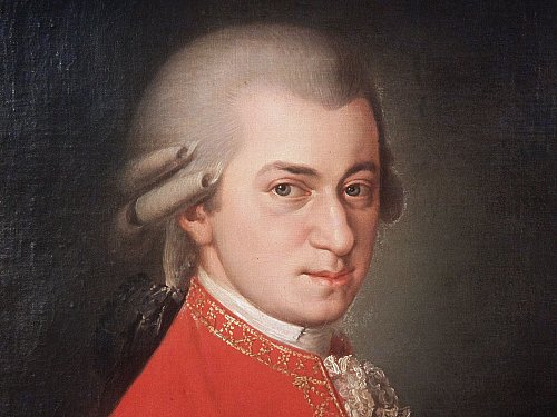 Undatierte Aufnahme eines Porträts in Öl des Komponisten Wolfgang Amadeus Mozart (1756-1791). (Archivbild) - © Andy Bernhaut/dpa