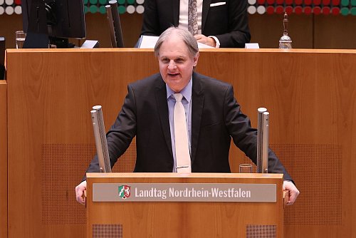Der FDP-Landtagsabgeordnete Ralf Witzel hält einen Haushalt ohne jede Neuverschuldung für möglich, wenn die schwarz-grüne NRW-Landesregierung an ihre «Sparschweine» gehen würde - das sind Reservetöpfe in den Ministerien. - © David Young/dpa